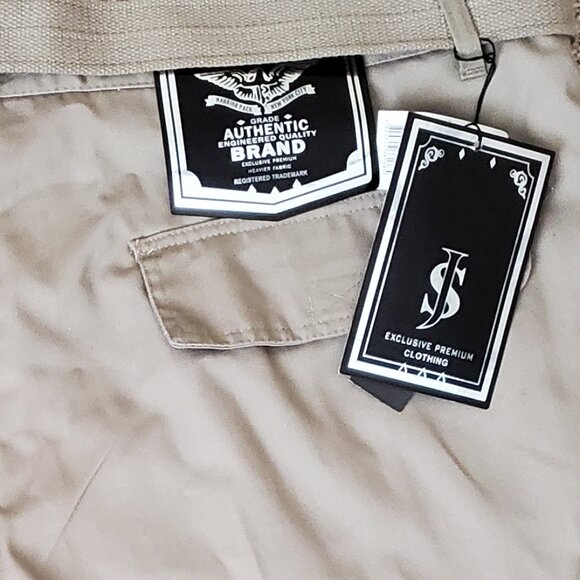 Jean Station Men's Superior Tan Khaki Cargo Short SZ 48 - Picture 6 of 7